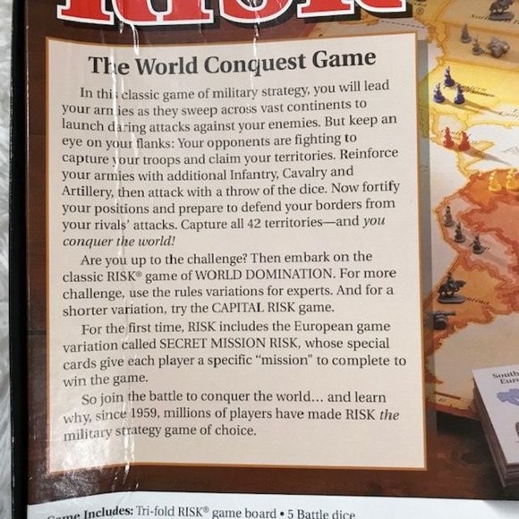 NWOT *Rare Edition* RISK The World Conquest Game - Picture 10 of 16